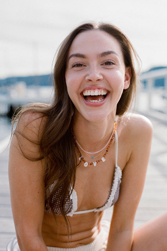 Amber  L O V E   Necklace