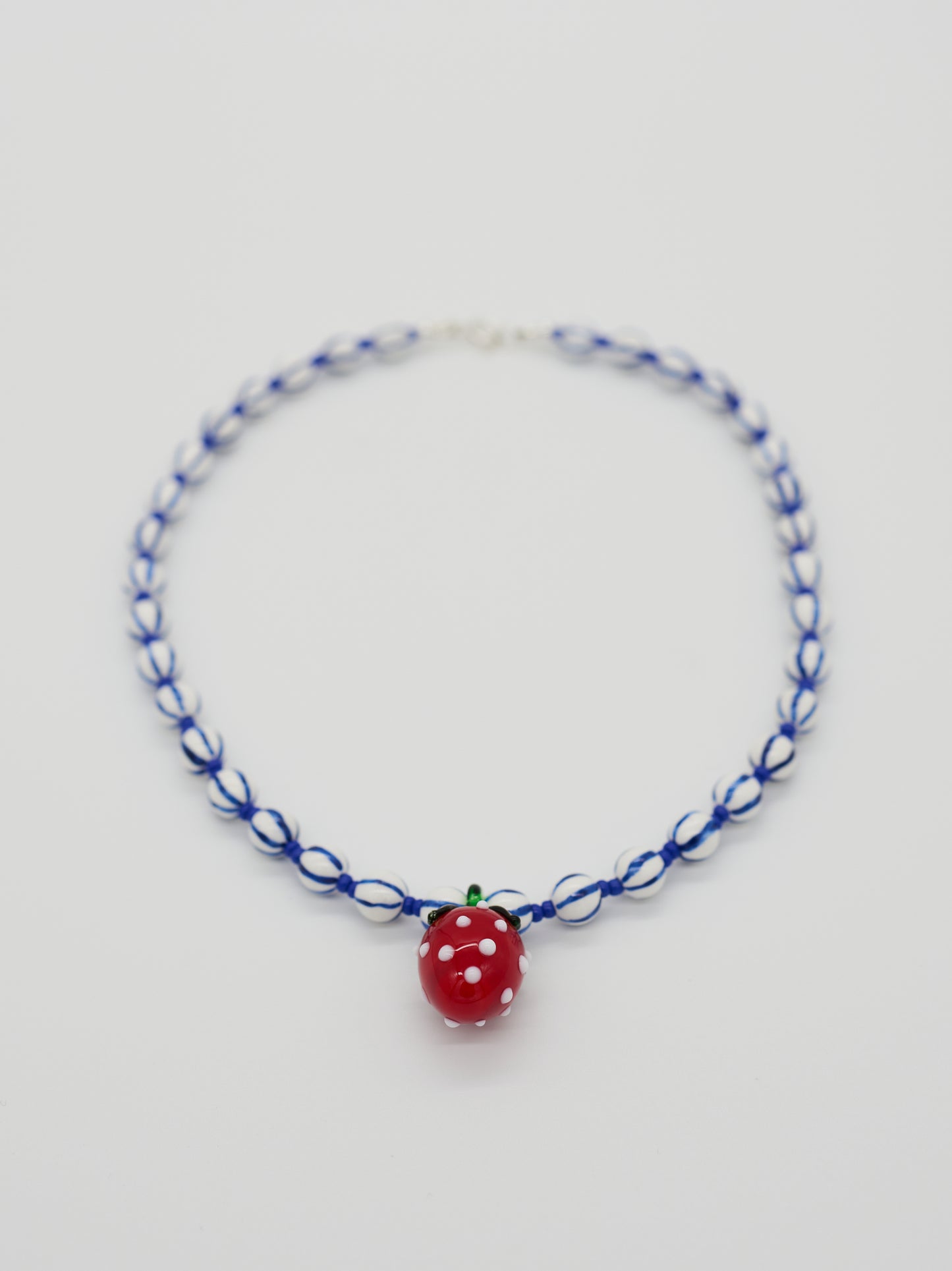 Santorini Fruits Necklace | Strawberry Stripe