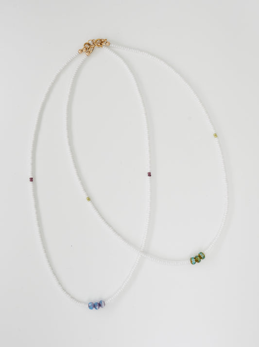 White On White Necklace | 2 Colour Options