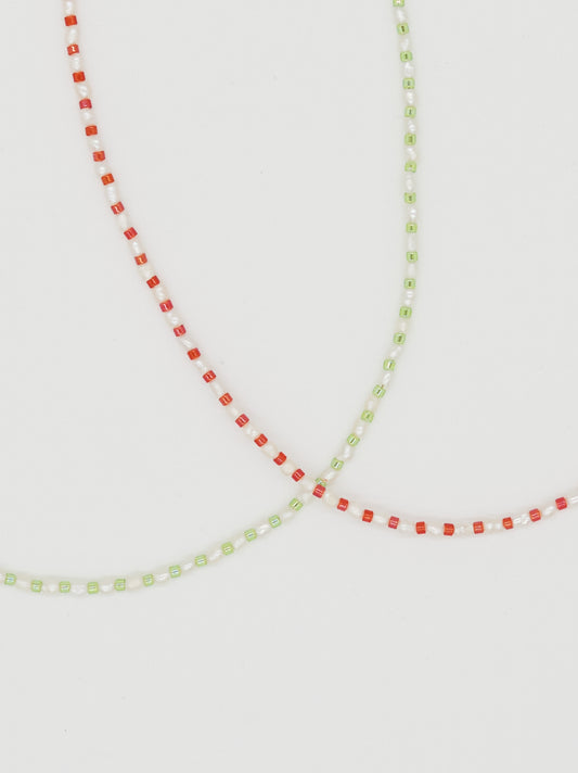 Mini Pearl Striped Choker | 2 Colour Options